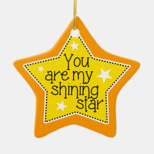 Shining Star Liebe, Familie und Freunde Weihnachte Keramikornament
