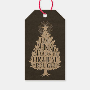 Shining Star Weihnachtsbaum Kraft Geschenkartikel Geschenkanhänger