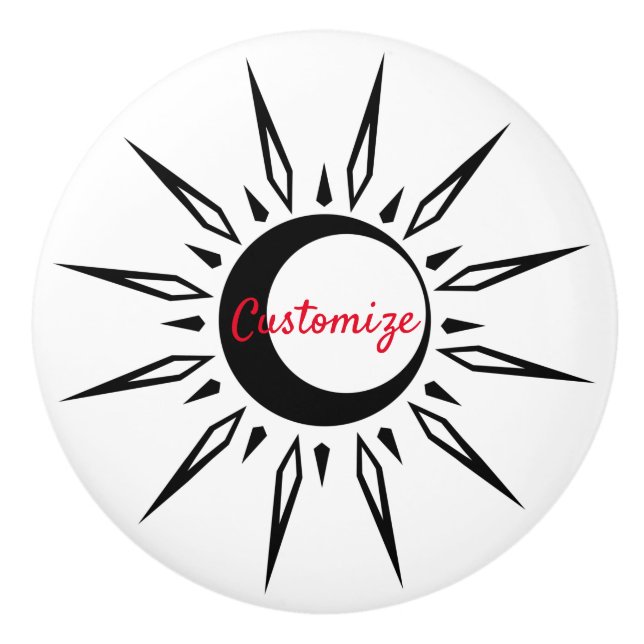 Shining Sun Crescent Moon Thunder_Cove Keramikknauf (Vorderseite)