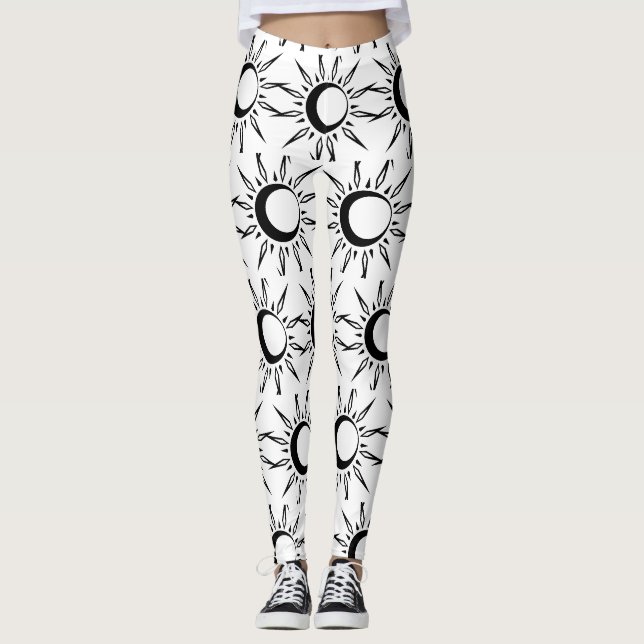 Shining Sun Crescent Moon Thunder_Cove Leggings (Vorderseite)