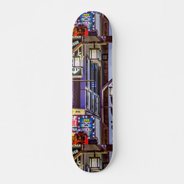 Shinjuku District Urban Night Scene, Tokio, Japan Skateboard (Vorne)