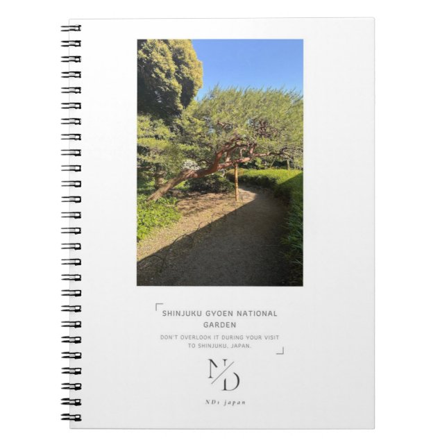 Shinjuku Gyoen National Garden Japanischer Stil Notizblock (Vorderseite)
