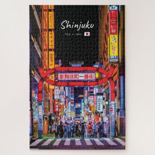 Shinjuku, Japan - Kabukicho Neonstraße Puzzle