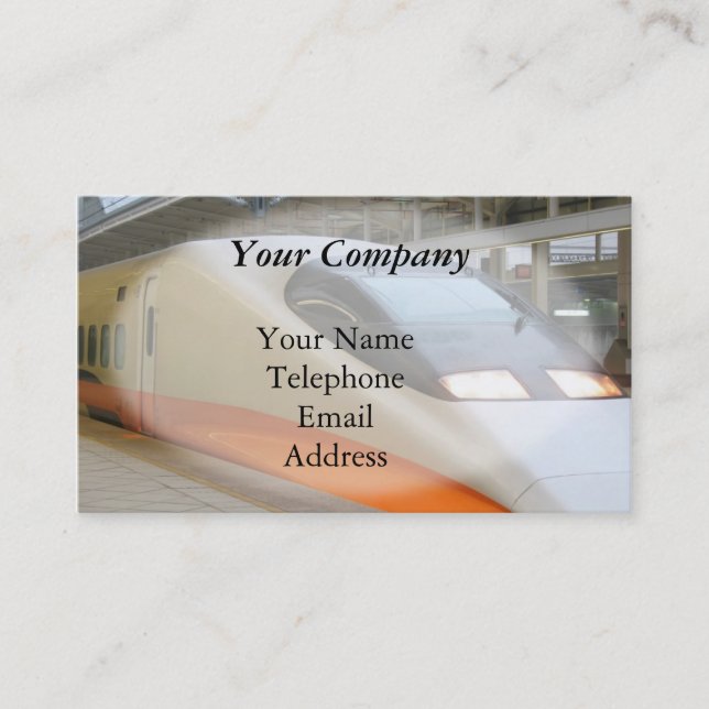 Shinkansen Hochgeschwindigkeitskugel-Zug Visitenkarte (Vorderseite)