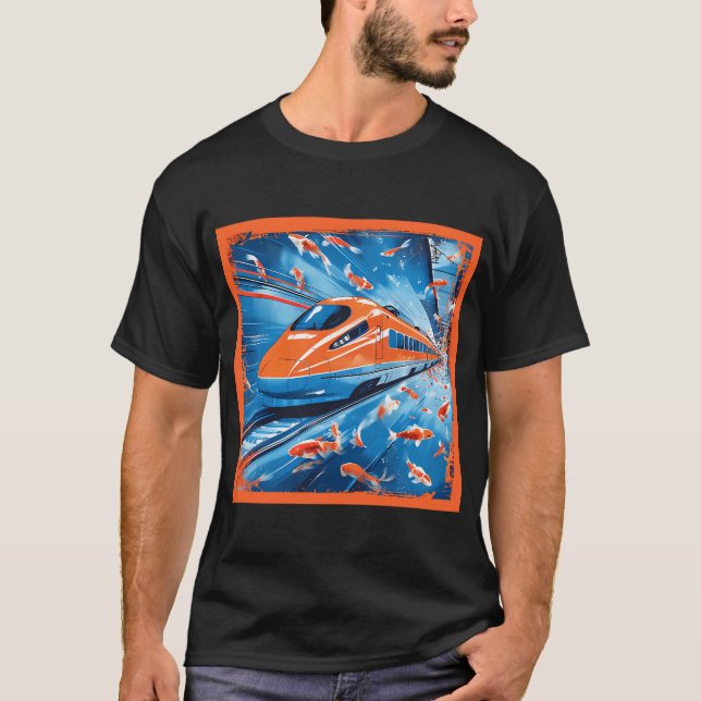 Shinkansen Stromlinie T-Shirt (Vorderseite)
