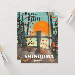Shinojima-Reiseposterkarte