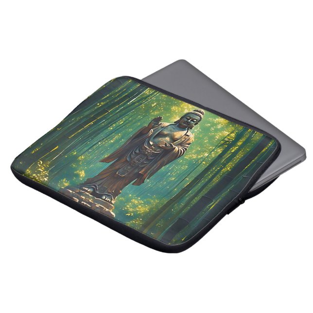 Shinrin no Hotoke (Buddha des Waldes) Laptopschutzhülle (Vorne Oben)