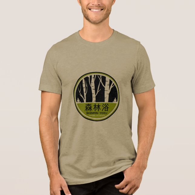 Shinrin Yoku Forest Bathing Tri-Blend Shirt (Vorderseite)