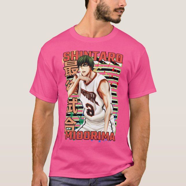 Shintaro Midorima Kurokos Basketball Urban Anime T-Shirt (Vorderseite)
