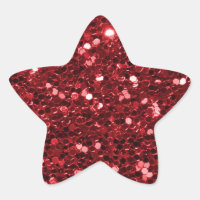 Shinting Red Glitzer Imitate Glitzer Sparkle Star