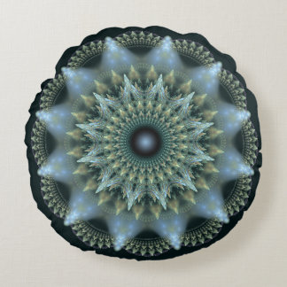 Shinting Star Fraktal Ornament Rundes Kissen