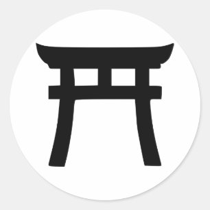 Shinto Runder Aufkleber