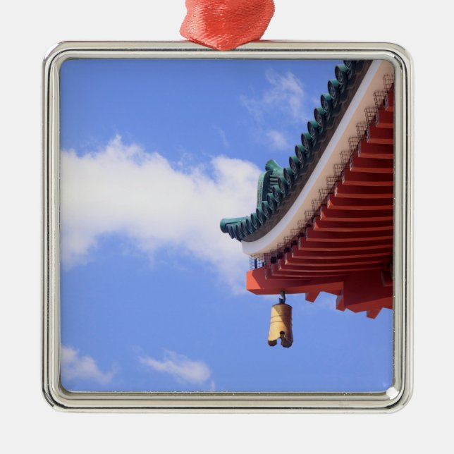 Shinto-Schrein Ornament Aus Metall (Vorne)