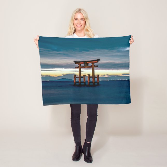 Shinto Shrine-Torii-Japanisches Tor Fleecedecke (Beispiel)
