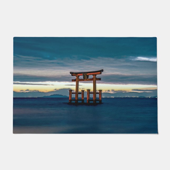 Shinto Shrine-Torii-Japanisches Tor Fußmatte (Vorderseite)