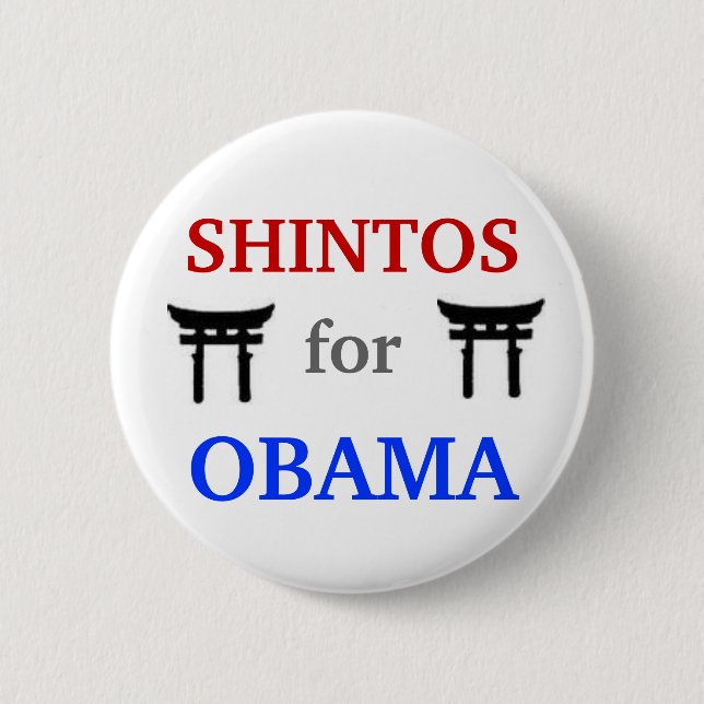 Shintos für Knopf Obama 2012 Button (Vorderseite)