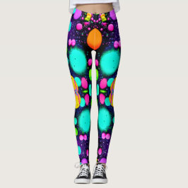 shiny Abstract art Leggings