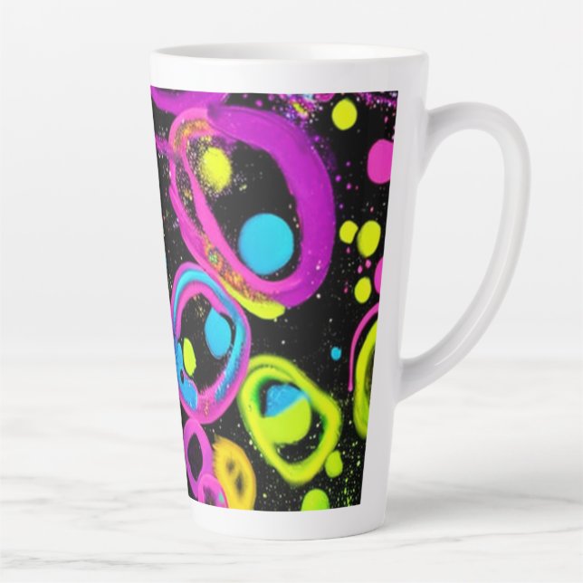 Shiny Abstrakt Shapes Milchtasse (Rechts)