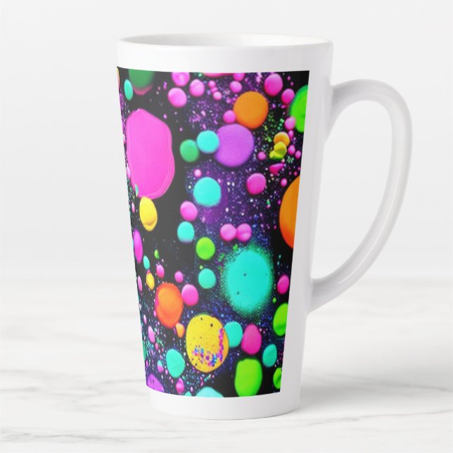 Shiny Abstrakt Shapes Milchtasse (Rechts)