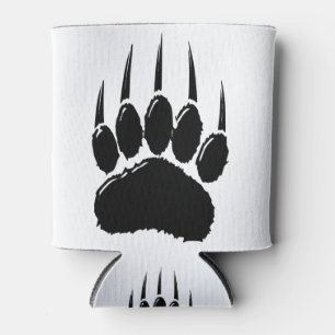 Shiny Black Bar Paw Print Dosenkühler