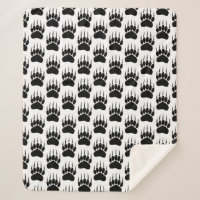 Shiny Black Bar Paw Print