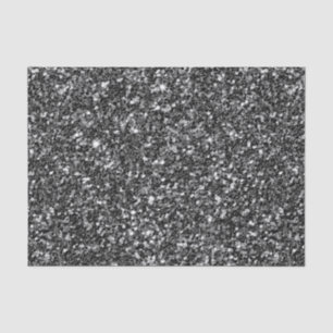 Shiny Black Glitzer Seidenpapier