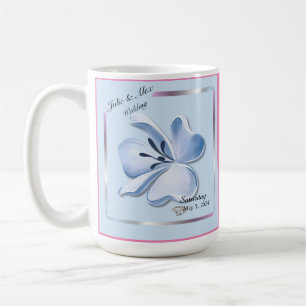 Shiny Blue Blume Wedding Kaffeetasse