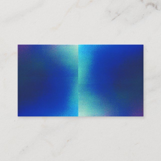 Shiny Blue Business Card Visitenkarte (Vorderseite)