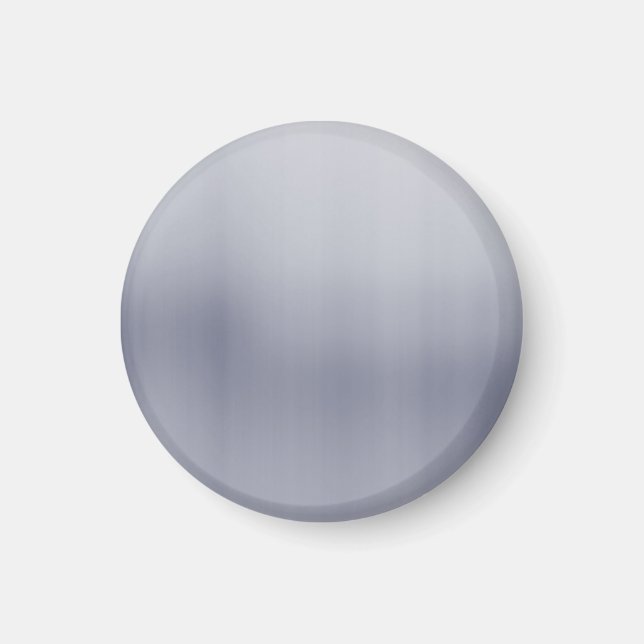 Shiny Brushed Aluminium texturiert Magnet (Vorne)