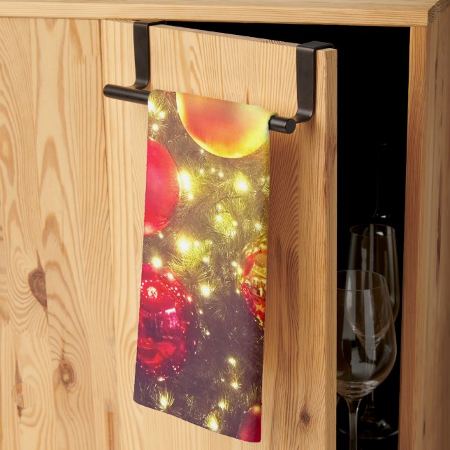 Shiny Christmas Ball Cluster Delight Geschirrtuch (Drittel gefaltet)