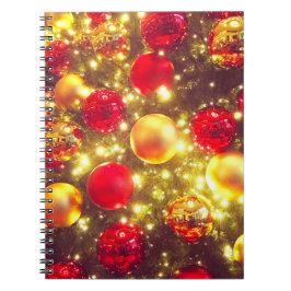 Shiny Christmas Ball Cluster Delight Notizblock