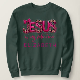 Shiny Coquette Jesus ist mein Valentine. Sweatshirt