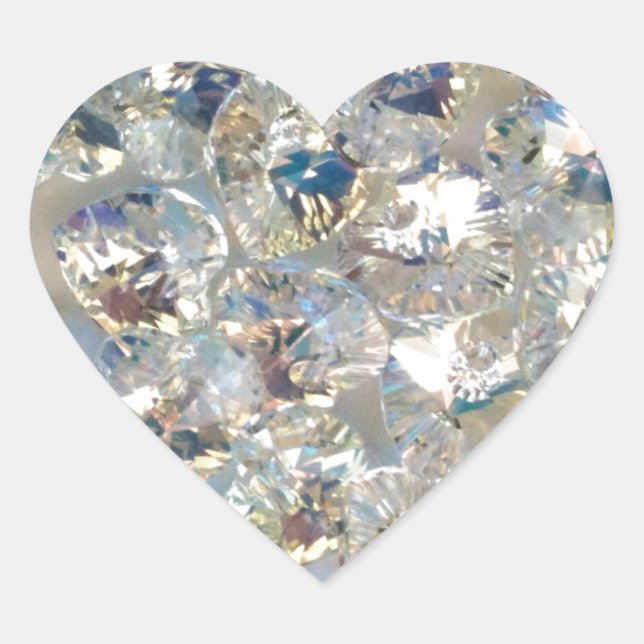 Shiny Crystals Heart Stickers (Vorderseite)