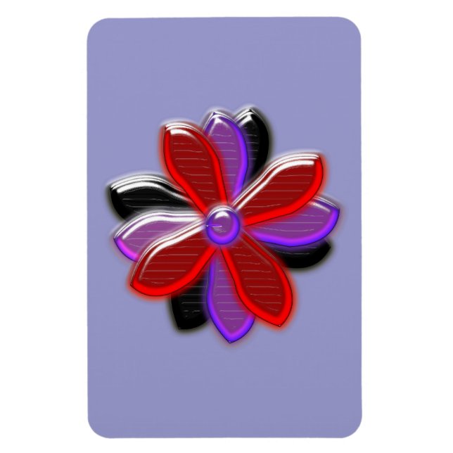 Shiny Daisy Blume Premium Magnet (Vertikal)