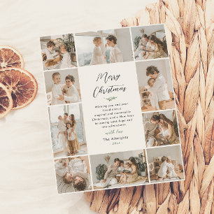 Shiny Evergreen Erinnerungen   10 Foto Weihnachten Folien Feiertagskarte