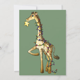 Shiny Giraffe Feiertagskarte