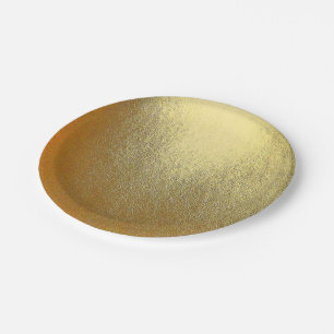 Shiny Gold Art Pappteller