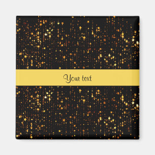 Shiny Gold Christmas Stars Magnet