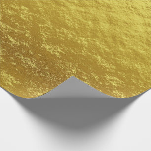Shiny Gold Minimalistisch Einfach Schlicht Geschenkpapier