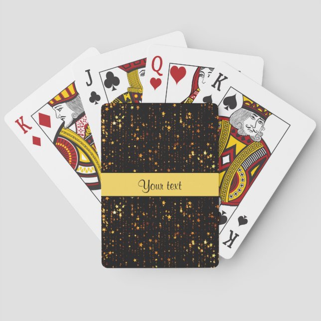 Shiny Gold Weihnachtssterne Spielkarten (Rückseite)