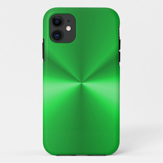 Shiny Green Metallic Case-Mate iPhone Hülle (Rückseite)