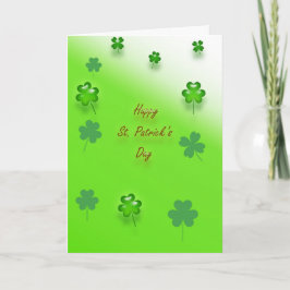 Shiny Kleeblatts St. Patrick's Day Karte