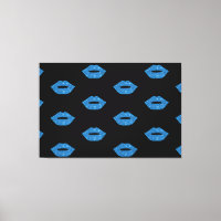 Shiny Lips Blue Kisses Black Makeup Extravagant