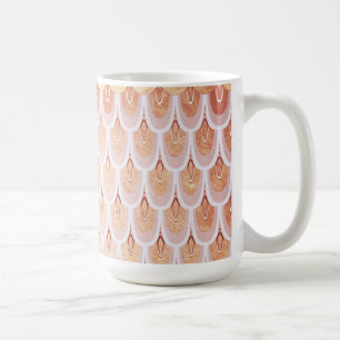 Shiny Lmon Pink Glitzer Meerjungfrau Fischskala Tasse