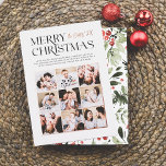 Shiny Merry Moments | Modernes Weihnachtsjahr 9 Fo Folien Feiertagskarte<br><div class="desc">Fügen Sie Ihren Weihnachtskarten Glanz mit echter Goldfolie, Silber oder Rose! Dieser klassische und zeitlose Metallic-Stil wird Ihre Karten um ein weiteres Level erweitern. Teilen Sie die Freude dieser Feriensaison mit unserer Weihnachtskarte "Merry Moments" Weihnachten Foto. Dieses elegante und moderne Design besticht durch stilvolle Serifentypografie mit künstlerischen Bändern und Schnörkeln....</div>