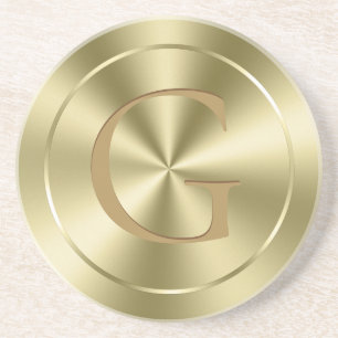 Shiny Metallic Gold Imitate aus Edelstahl Getränkeuntersetzer