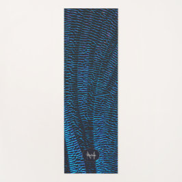 Shiny Metallic, leuchtend blau, abstrakt Yogamatte