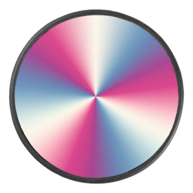 Shiny Metallic-Textur Eishockey Puck (Vorderseite)