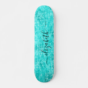 Shiny Mint Green Personalisiert Skateboard