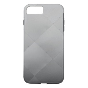 Shiny Modern Checkered Metal Silver iPhone 8 Plus/7 Plus Hülle